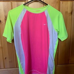 Neon Nike rash guard